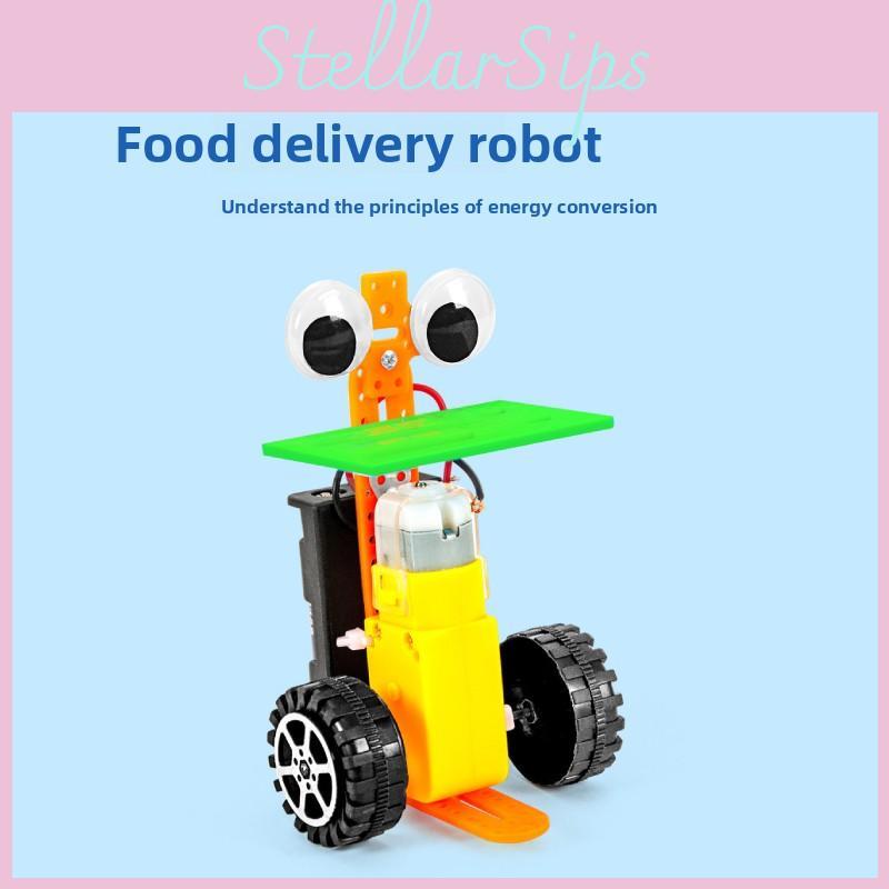 Simulated Food Delivery Robot Assembly Model Material Set For Students And Kids