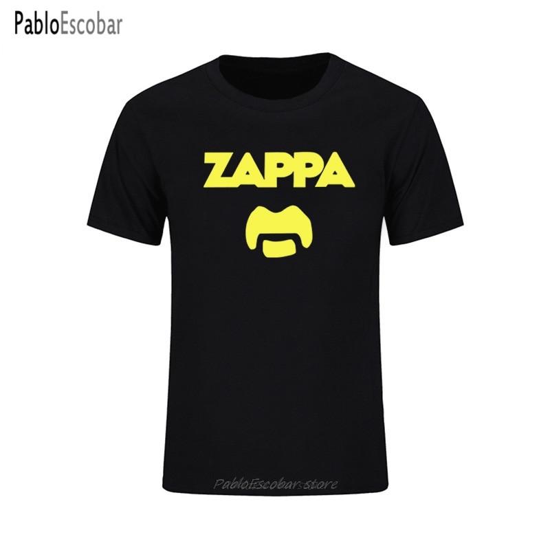 Summer New Fashion Eccentric Rock Icon Frank Zappa Funny Print Tshirts Unisex Casual Short Sleeve Cotton T Shirts