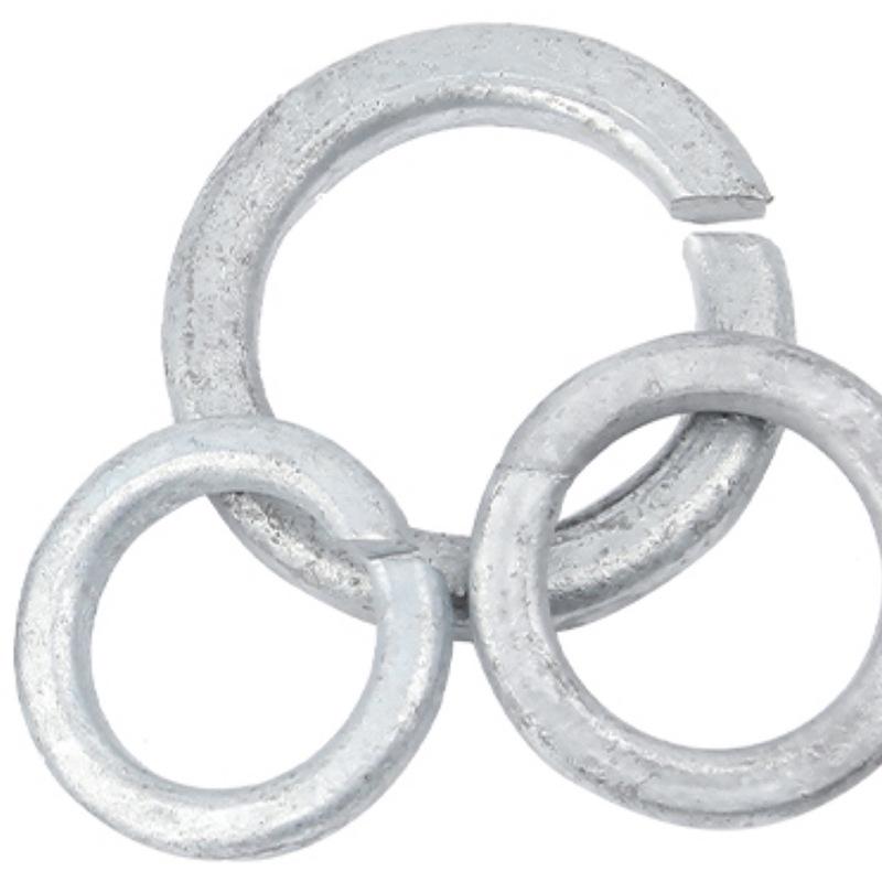 Žárově zinkovaná pružná podložka - Elastická otevřená Rozsah M8-M36