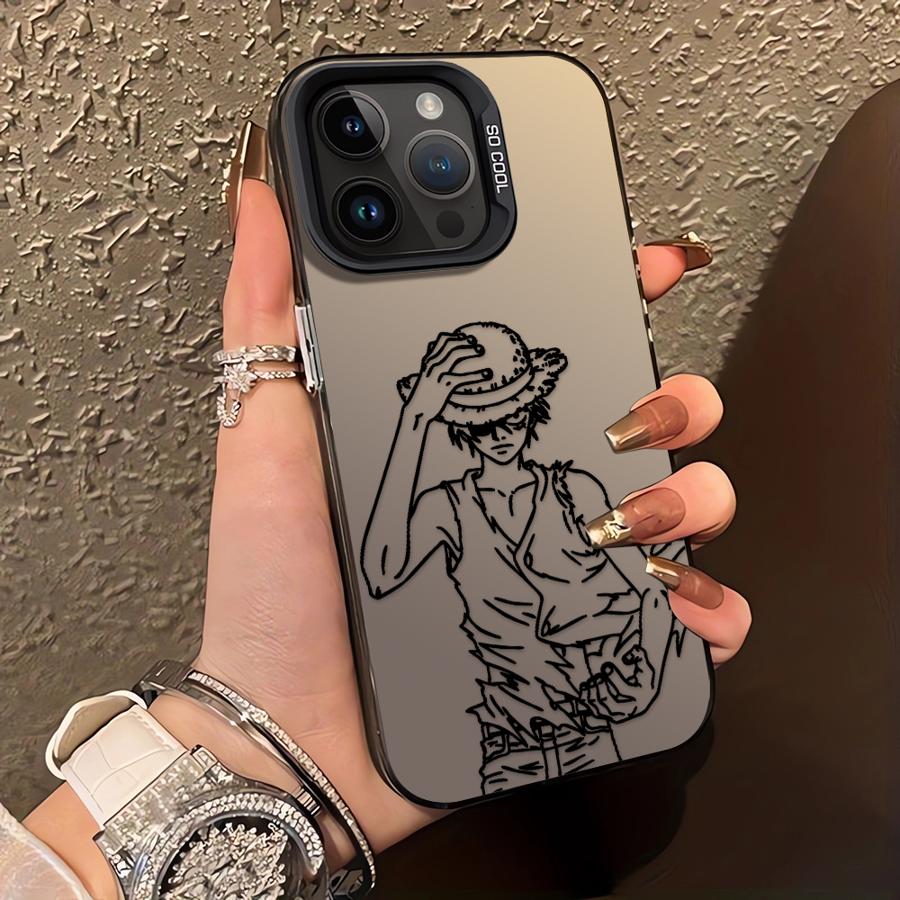 Phone Case for iPhone 16e 11 12 13 Pro Max 14 15 16 Plus Soft Cover One Piece Luffy Of The Straw Hat