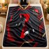 Flannel BlanketCristiano Ronaldo Warm Soft Throw Blanket for Indoor Sofa Bed Living Room Use