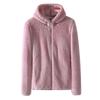 Solid Fleece Warm Double-Sided Plush Coat Thickened Coat For Women