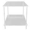 Side Table Acrylic 2 Tier Simple Lightweight Modern Bedside Table for Living Room Bedroom