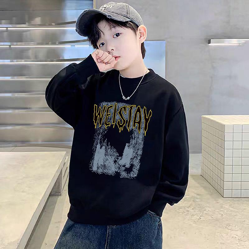 Children s Cool Boys  Long-Sleeve Sweatshirt - Trendy Spring and Autumn Style 120cm