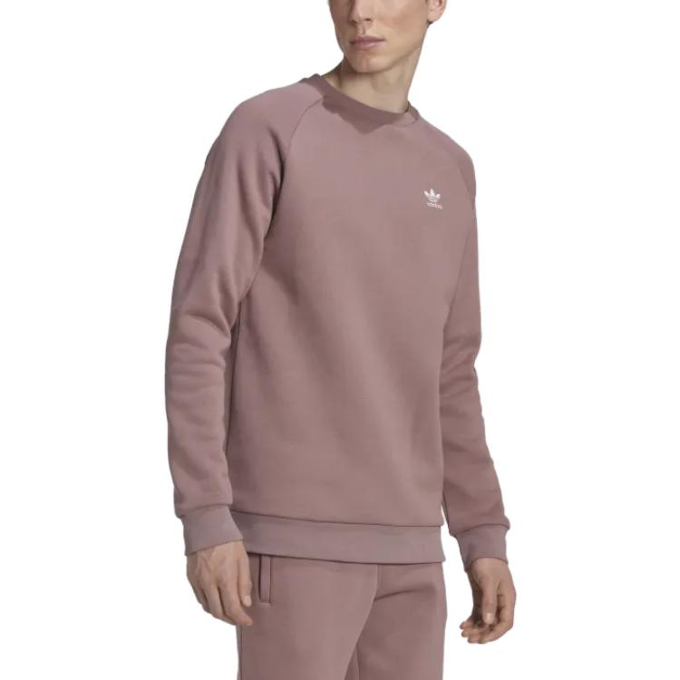 Adidas Originals Crew Neck Long Sleeve Logo Sweatshirt Men Tops Red HJ7991