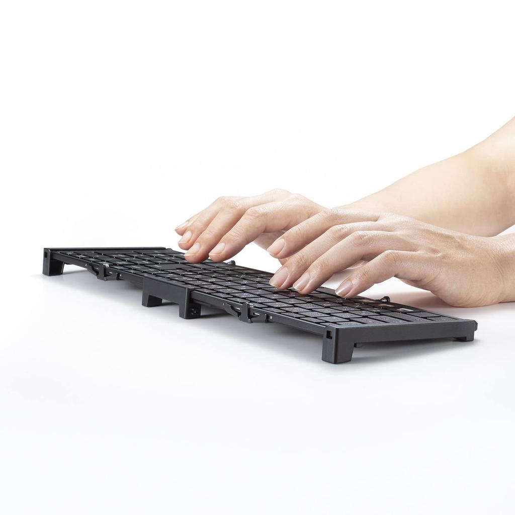Sanwa Supply Bluetooth Foldable Full Keyboard (Black) SKB-BT35BK