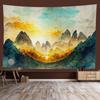 Chinese style landscape painting background tapestry room decoration wall background cloth living room home decoration