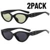 2PACK Fashion Classics Small Frame Cat's Eye Sunglasses Women Sun Glasses Men's Outdoor Fashion Eyewear UV400  Gifts