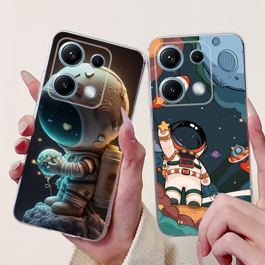 For Xiaomi Redmi Note 14s 4G Case Animal Cartoon Phone Cover For Redmi Note 14 Pro 4G Note14 Europe Soft Silicone Clear Coque