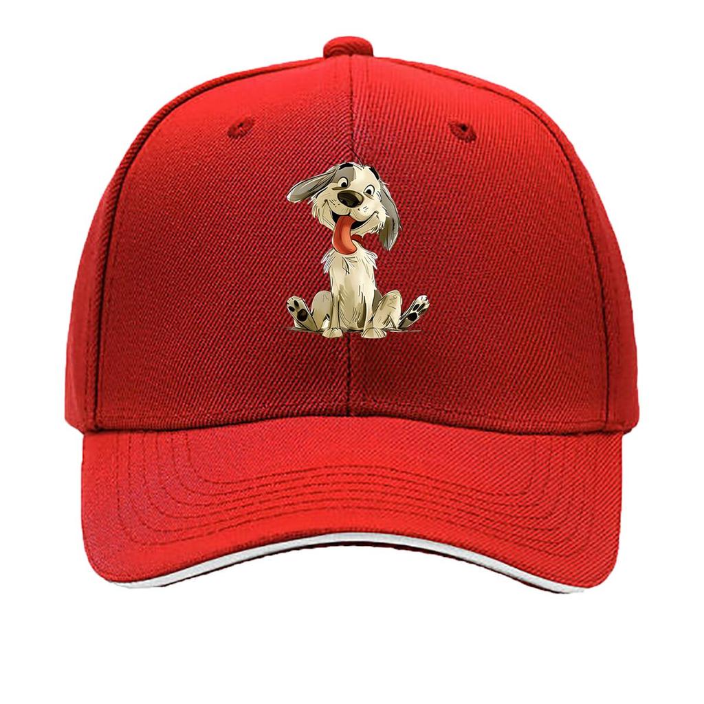 Featuring a Cartoon Dog Design Casual Headwear for Women Trendy Hats for Unisex Festive Top Hats Sandwich Baseball Cap
