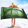 Forest Series Seaside Vacation Beach Towel Swimming Bath Towel Microfiber Sports Towel