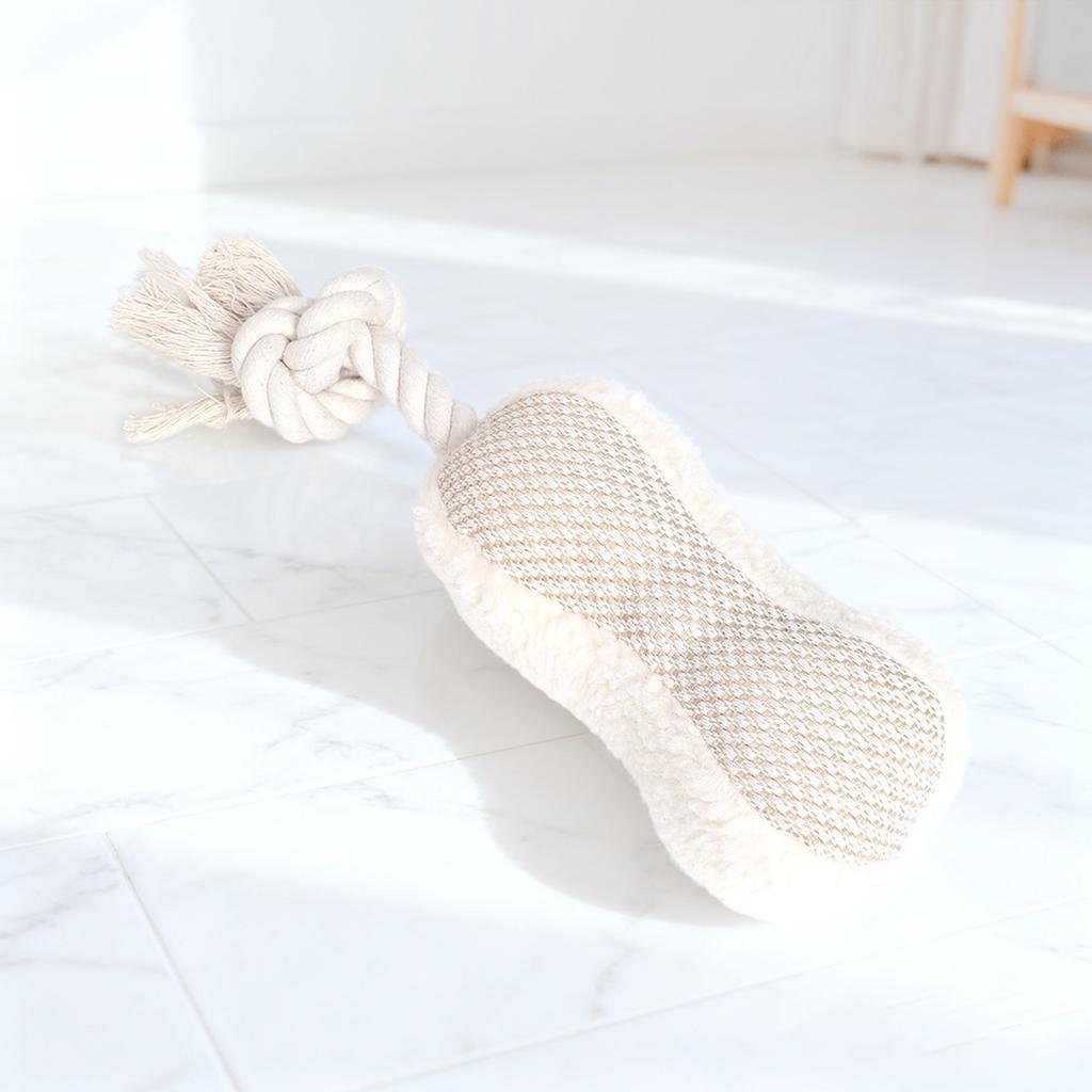 Dog Rope Toy with Sound, Interactive Chew Toy for Medium Large Dogs