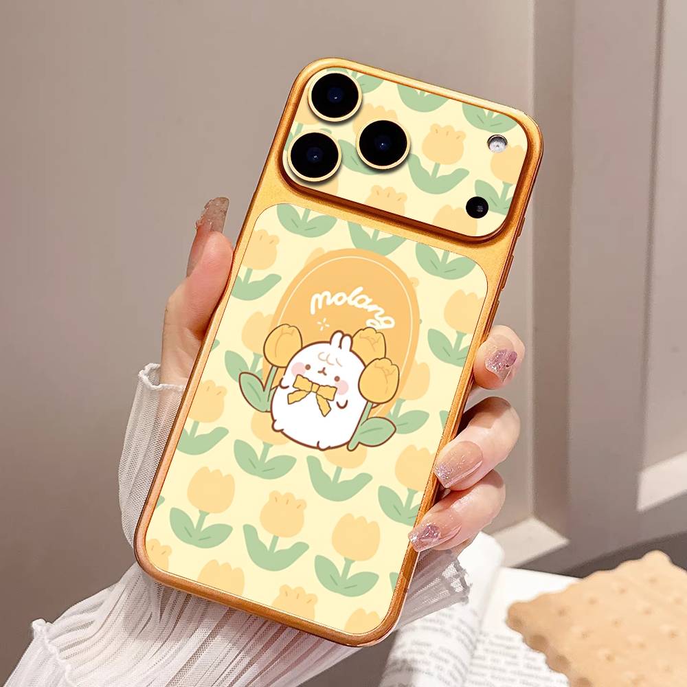 Kawaii Cute Rabbit M-MolangS Anime Protective Back Wrap Skin Decal Sticker For IPhone 17 Pro 17 Pro Max