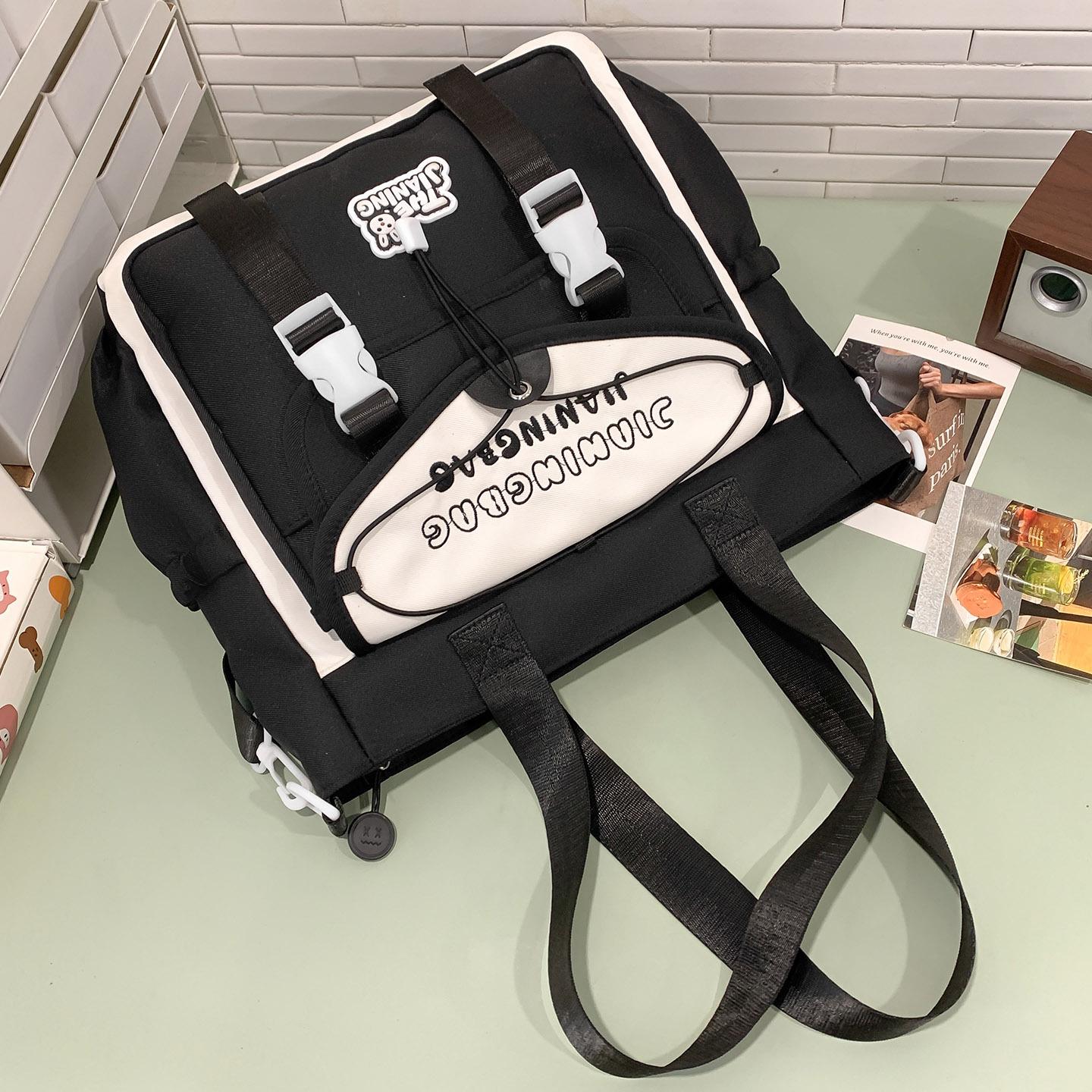 

Children s schoolbag Elementary school girl High school Junior high school student College student Contrast color School backpack