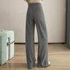 Women's Solid High-Waist Drawstring Casual Pants
