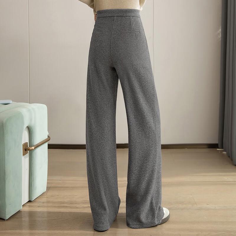 Women's Solid High-Waist Drawstring Casual Pants