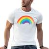 Vintage Retro Regenbogen T-Shirt Unisex T-Shirts Baumwoll-T-Shirts für Unisex Grafik-T-Shirts Unisex T-Shirt Baumwolle Hohe Qualität T-Shirt