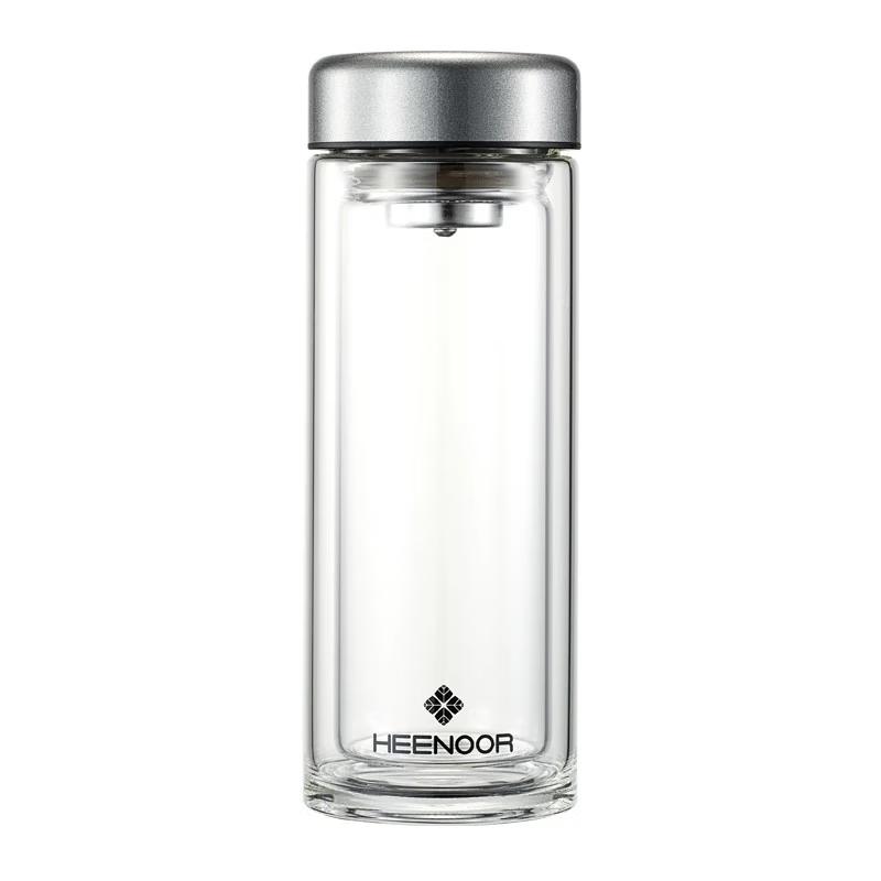 HEENOOR N-6567 Double-Wall Anti-Scald Glass Mug