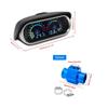 Fireyouracing Water Universal Digital High Easy to Read Even in Alarm Easy 32mm Adapter Included 2-in-1 Temperature/Voltage Meter, In-Vehicle Meter,