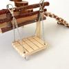 Interactively Cage Hanging Swing Toy for Small Pet Featuring Durably Hook for Hamster Birds and Active Small Animal