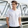 Men Quick Dry Workout Shirts Lightweight Moisture Wicking Top Athletic Gym Tee with Mesh Ventilation for Running Fitness Cooling