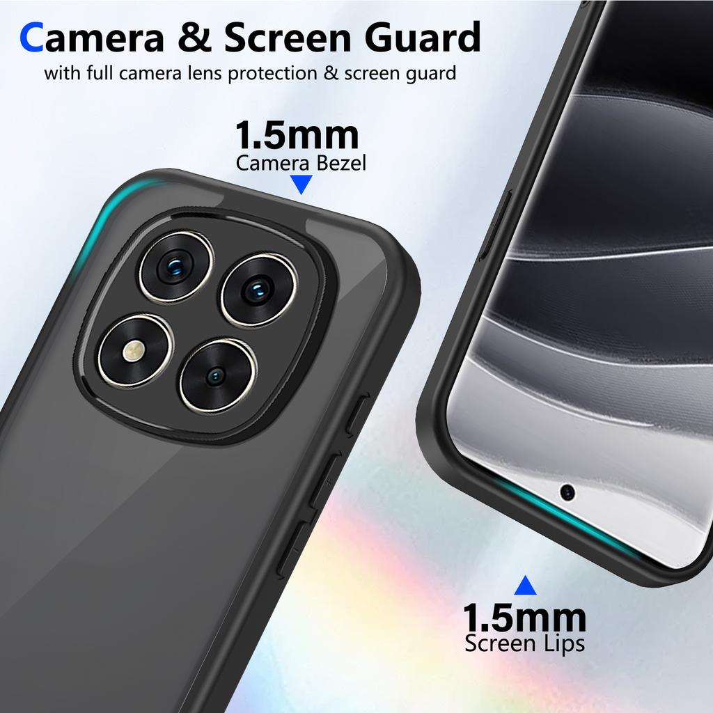 Case for Xiaomi Redmi Note 14 Pro 4G 5G Armor Simple Matte Clear Shockproof Coque for Redmi A3 Note 14 Pro Plus 14C A3X Cover