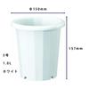 Yamato Plastic Pot Long Bowl L No. 5 150×H157 White