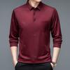 Men Business Fashion Long Sleeve Polo Shirts Spring Autumn New Lapel Korean Male Clothes Streetwear Casual Thin Smooth Tops 2026