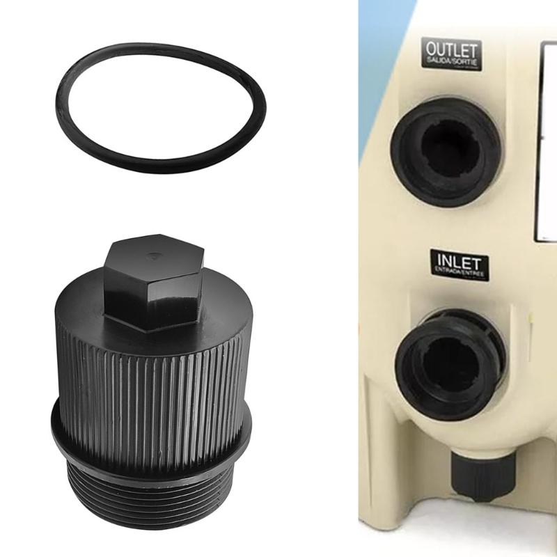 Leak Proof Pool Filter Drain Caps Replacement Accessories Drain Plug Assembly with O Rings for Spa Maintenance