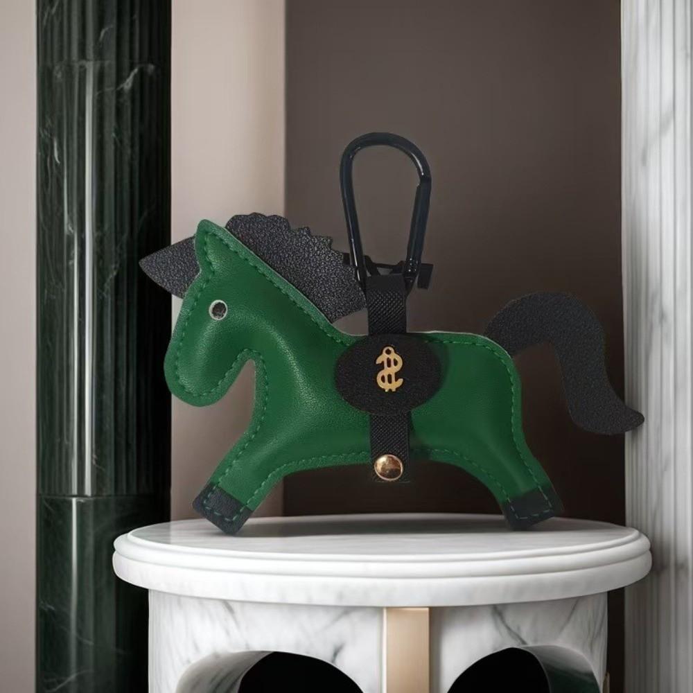 Handmade Stitching Horse Pendant Multi-color Keychain New Trend Bag Charm Backpack Accessory