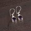 Natural African Amethyst Gemstone 925 Sterling Silver Pretty Jewelry Earrings EE-6-7