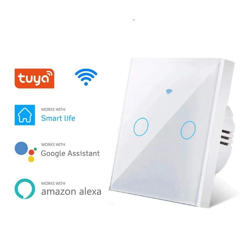 WiFi Touch Switch Light Wall Smart Switch Universal For EU Smart Home Life Alexa Google Home 433RF Remote 1/2/3Gang