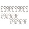 50PCS Powerful Oval Stainless Steel Fishing Clips Snaps Connector Interlock Accessories
