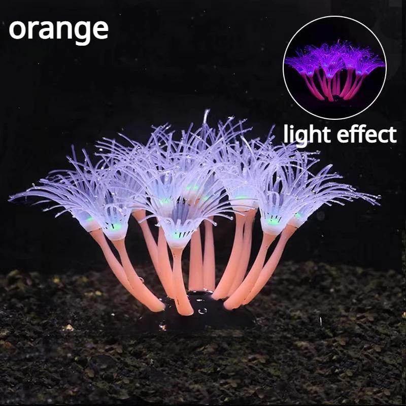 

New Simulation Silicone Coral Fish Tank Aquarium Aquascape Decoration Supplies Aquatic Plant Coral Fluorescence Ornaments