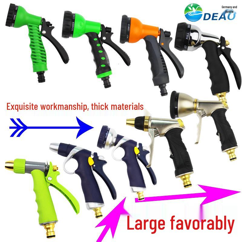 Zahradní tryska z vysokotlaké slitiny: Víceúčelová stříkací pistole na zalévání a mytí auta