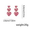 Valentine's Day new creative design sense fashion temperament full of diamonds love heart temperament trend earrings