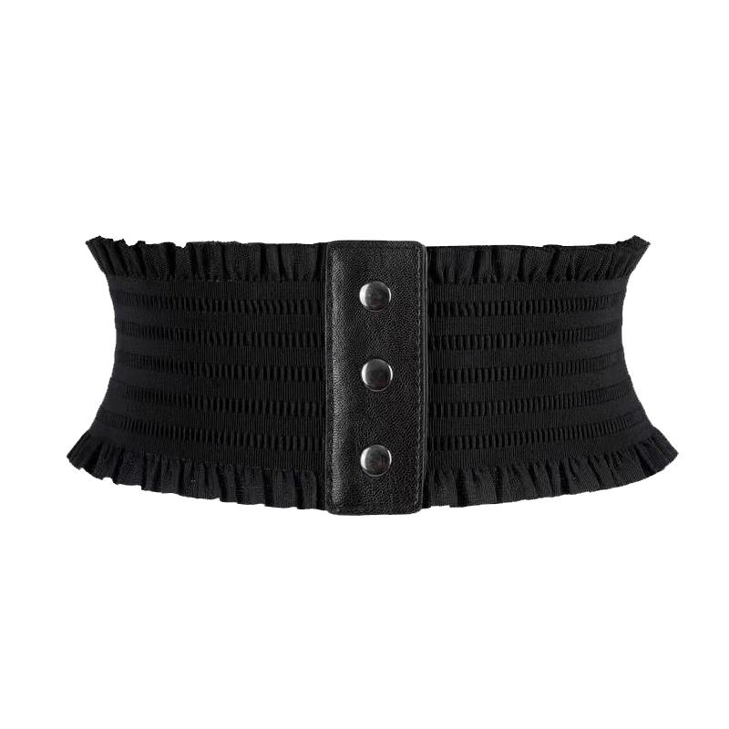 

Простой дизайн, женский эластичный широкий пояс, подол, украшение, пояс-кушак, женское пальто, пояс для женщин чёрный