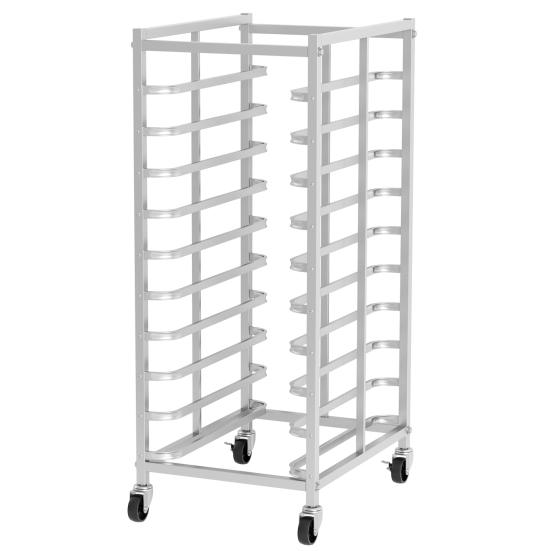 Estante de Acero Inoxidable para Hornear de 10 Niveles con Ruedas, Carrito para Bandejas Comercial, Soporte Móvil y Desmontable para Panadería para Horno Panadería Pastelería, 33 libras por Estante,