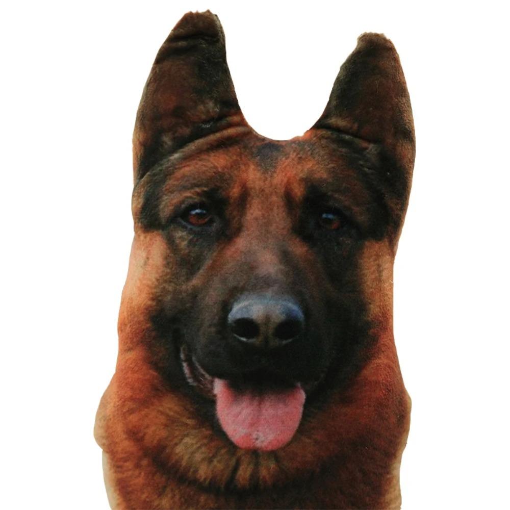 50cm Sevimli Simülasyon Köpek Peluş Oyuncak 3D Baskı Doldurulmuş Hayvan Köpek Peluş Yastık Doldurulmuş Karikatür Yastık Çocuk Bebek Ev Dekor Hediye