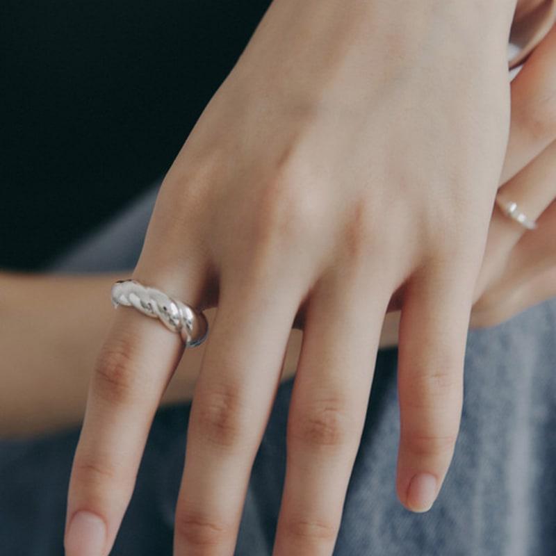 enuff (silver 925) Croissant volume ring