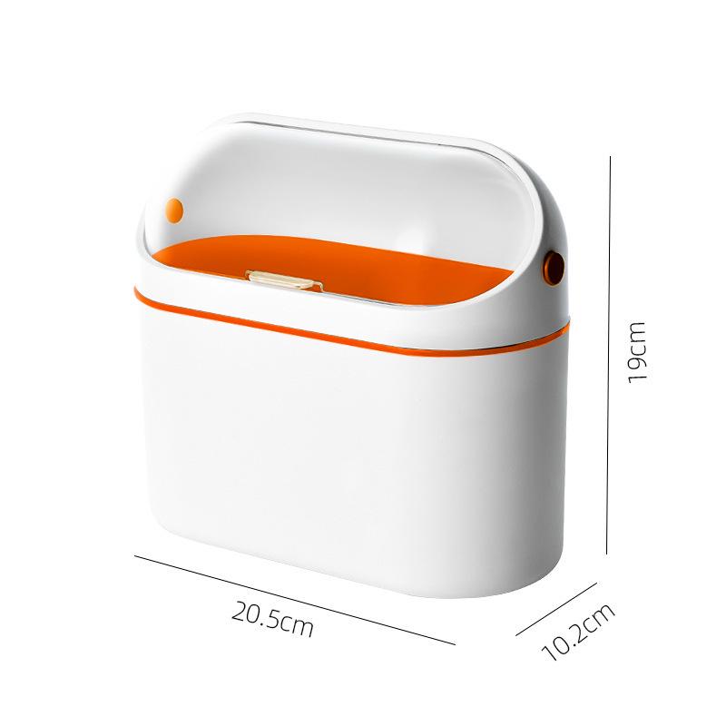 Mini Desktop Trash Can with Lid for Home or Office
