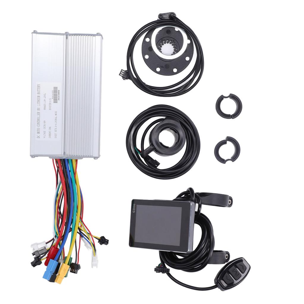 30A Motor Controller Kit GD06 Configuration Thumb Throttle Electric Bike Conversion Kit for 1000W Motors