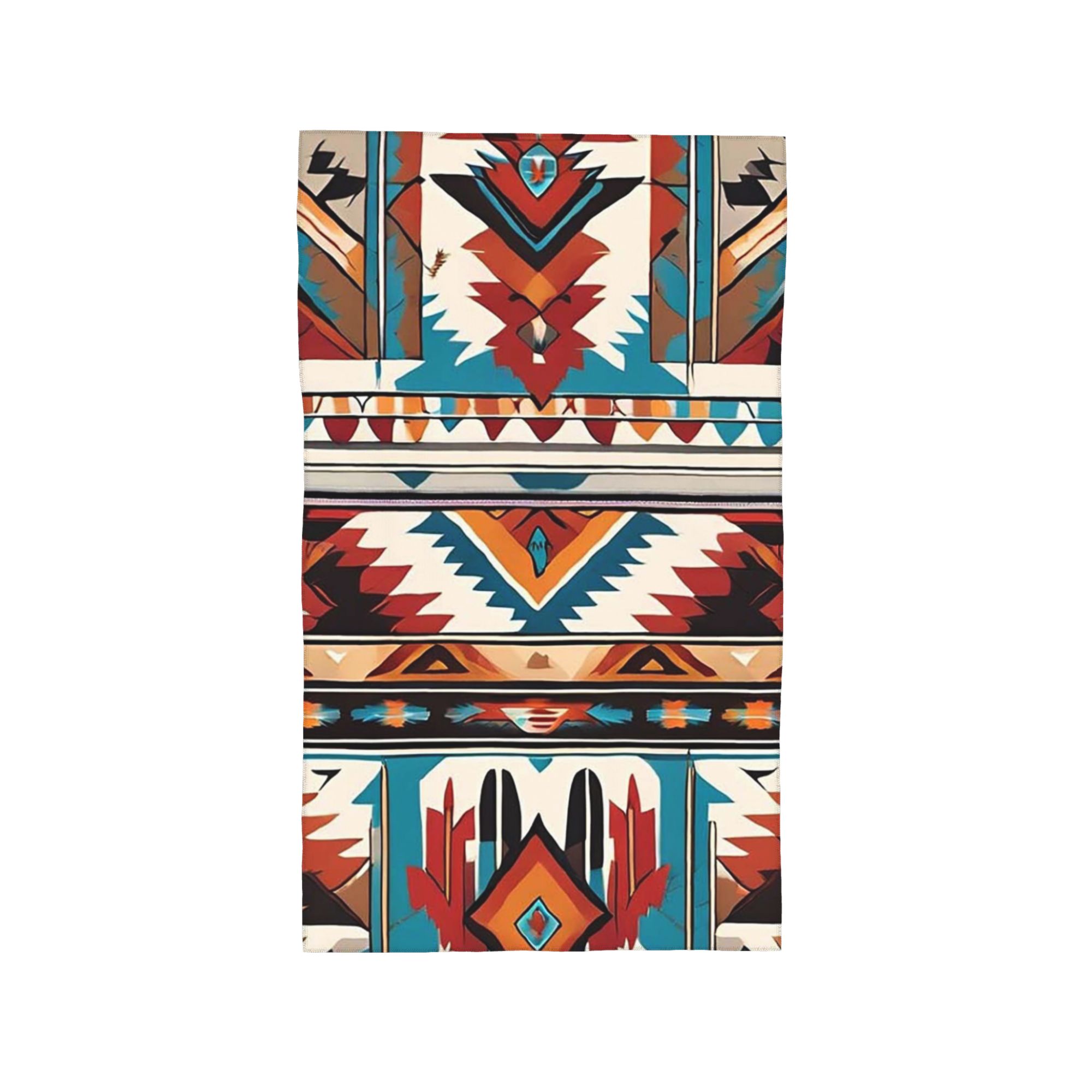 

Navajo watercolor pattern Soft Face Towel Quick Dry Pool Bath Cotton Towels Breathable W40*H60(CM)