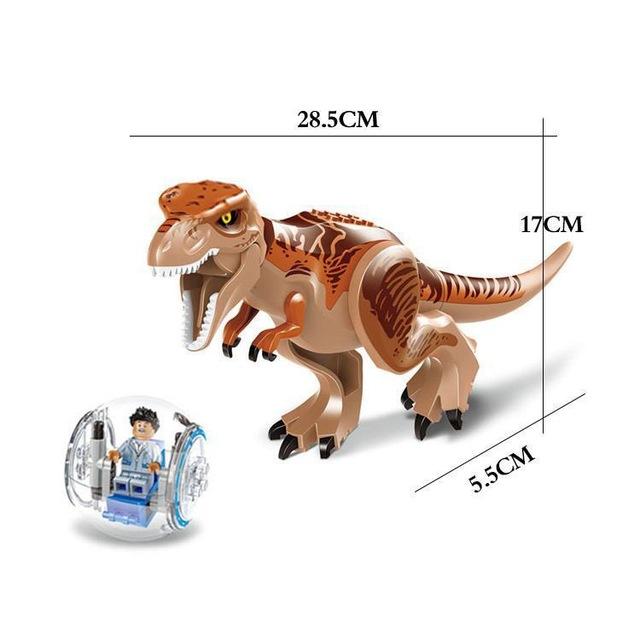 Jurassic Building Blocks World Dinosaurs Figures Bricks Baryonyx Tyrannosaurus Rex Indominus Rex I-Rex Assemble  Kids Toys