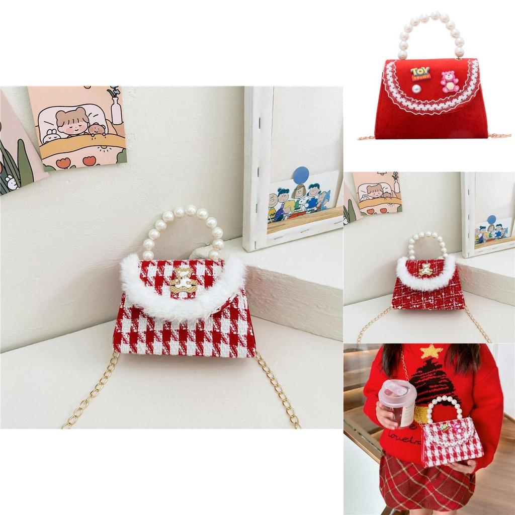 Adorable Red Crossbody Bag For Kids Ideal For New Year Celebrations With Cute Design And Versatile Use