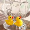 Süße Gelbe Enten Ohrringe Cartoon 3D Tier Ohrhaken Hängende Ohrringe für Damen Mädchen Party Feiertag Schmuck Geschenke