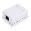 2Pcs RJ45 Surface Mount Box Cat6 Single Port Desktop Information Network Junction Boxes