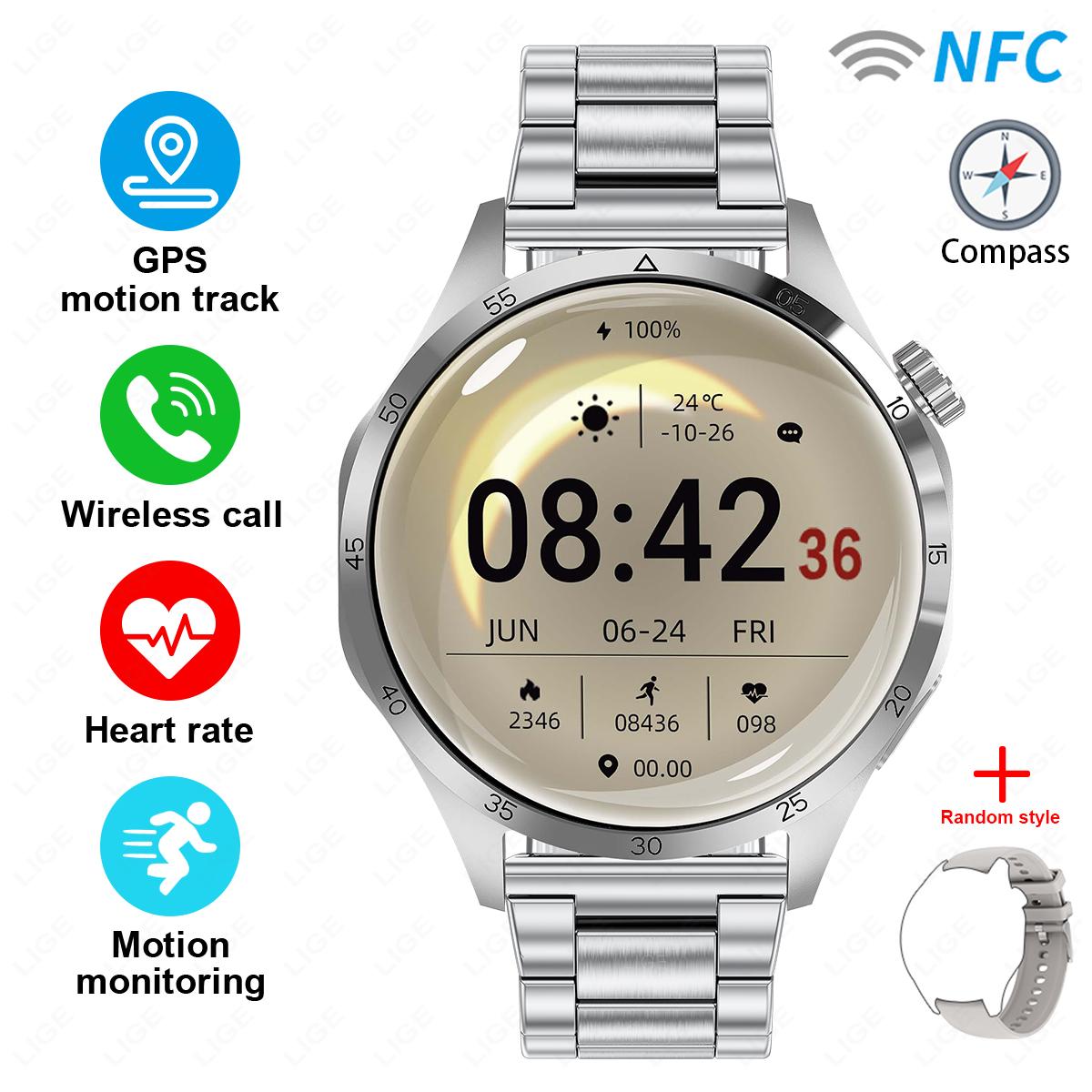 SACOSDING NFC+GPS viedais pulkstenis vīrietis sporta