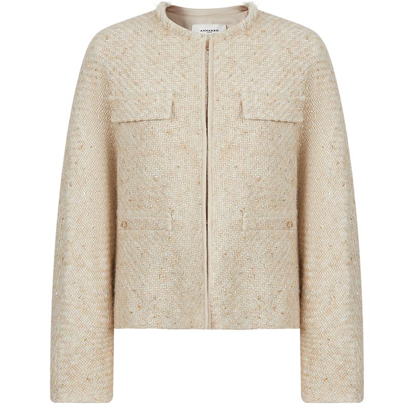 

Женское элегантное короткое пальто Anna Kou из смесовой шерсти XL