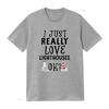 I Just Really Love Lighthouses OK T Shirt Nautical Lover  vintage Washed Casual Comfortable fashion Breathable streetwear